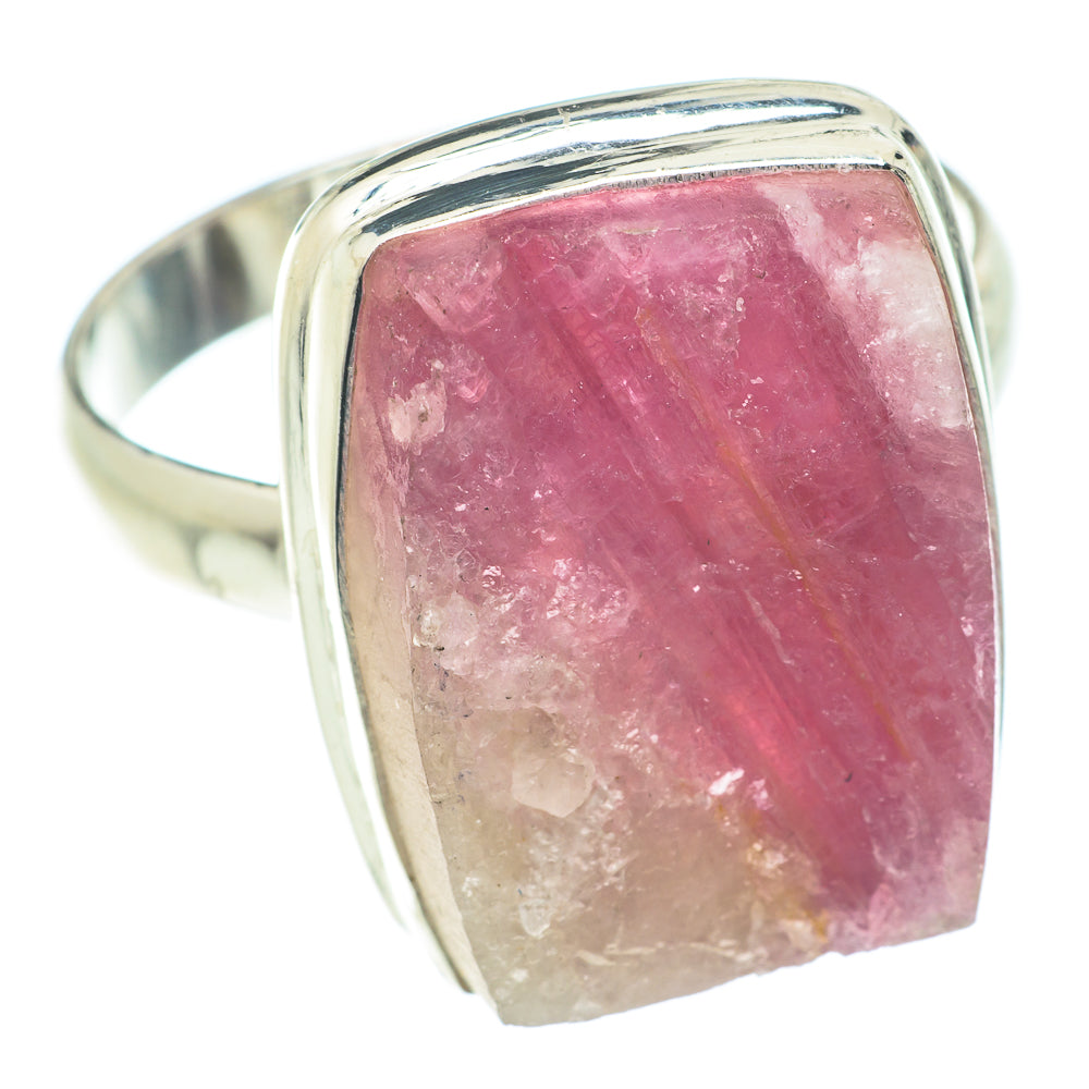 Pink Tourmaline In Quartz Rings handcrafted by Ana Silver Co - RING66292