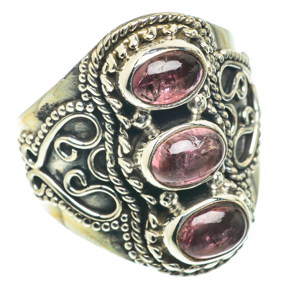 Pink Tourmaline Rings handcrafted by Ana Silver Co - RING66322