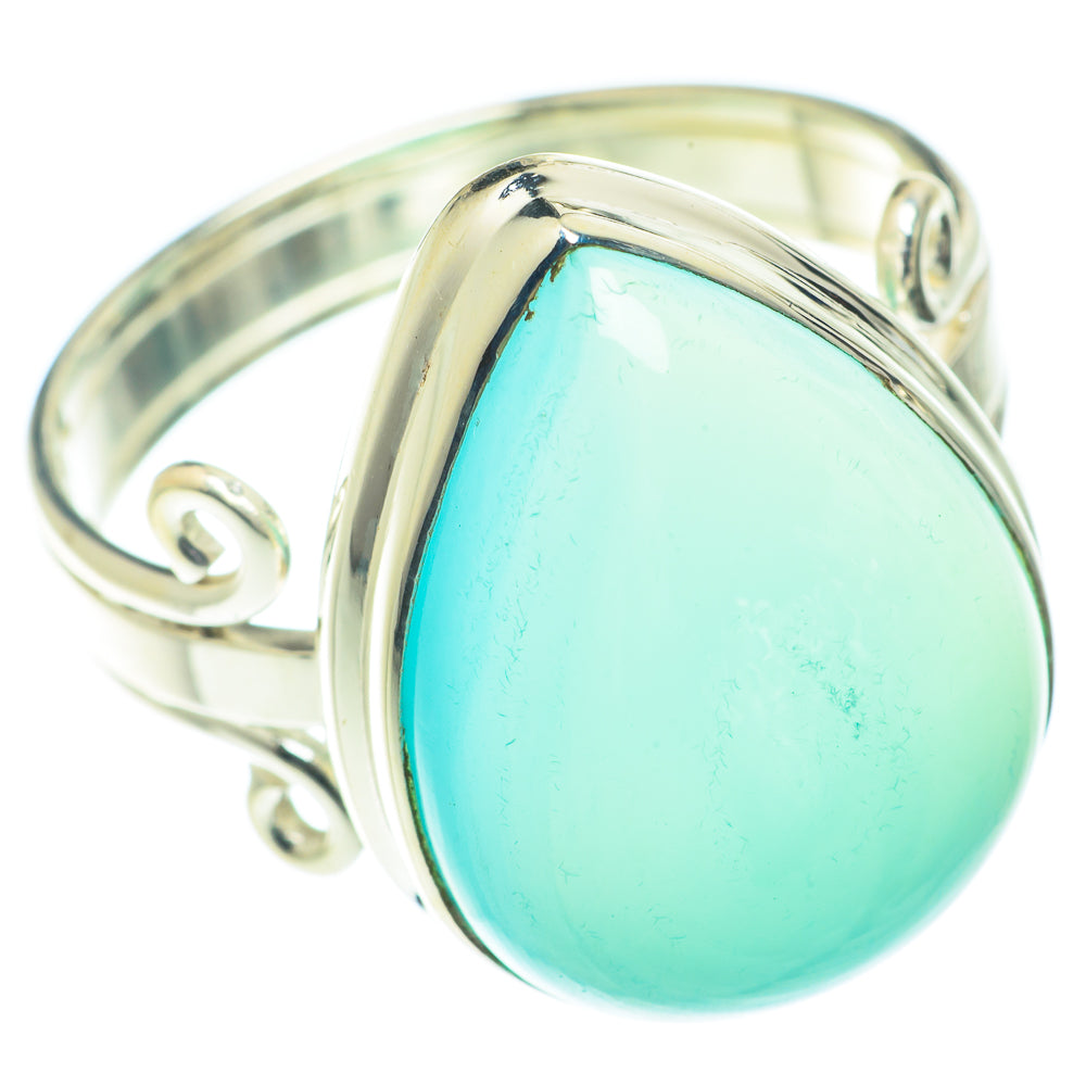 Aqua Chalcedony Rings handcrafted by Ana Silver Co - RING66343
