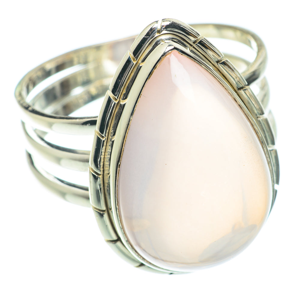 Rose Quartz Rings handcrafted by Ana Silver Co - RING66376