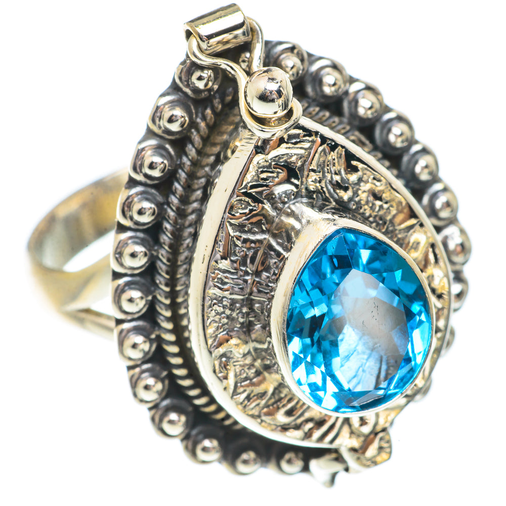 Blue Topaz Rings handcrafted by Ana Silver Co - RING66403