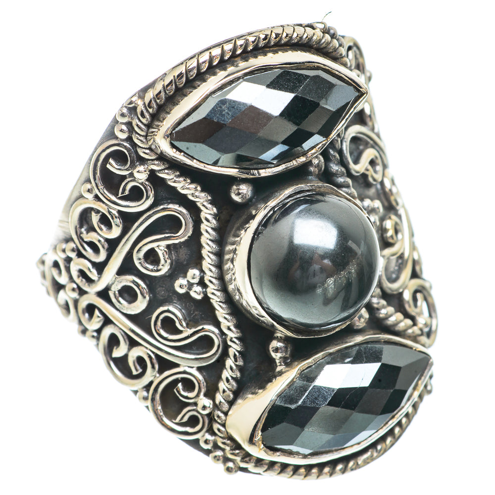 Hematite Rings handcrafted by Ana Silver Co - RING66433