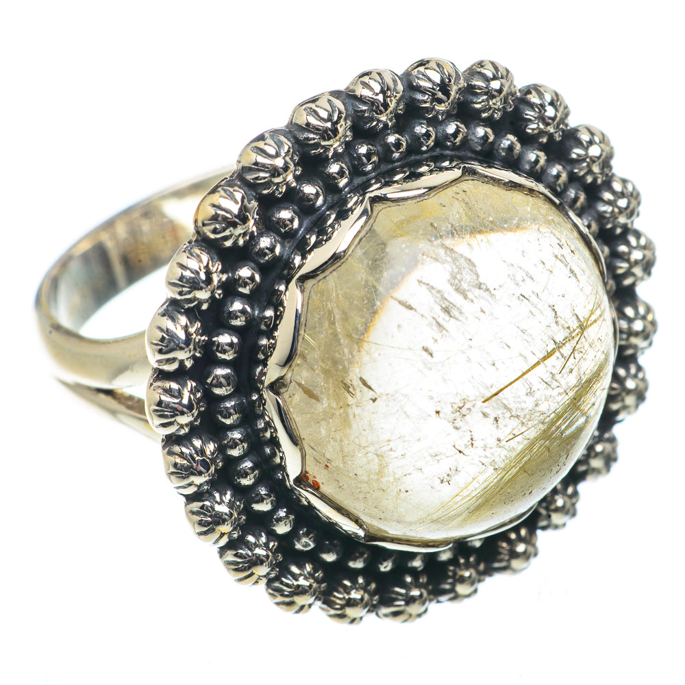 Rutilated Quartz Rings handcrafted by Ana Silver Co - RING66455