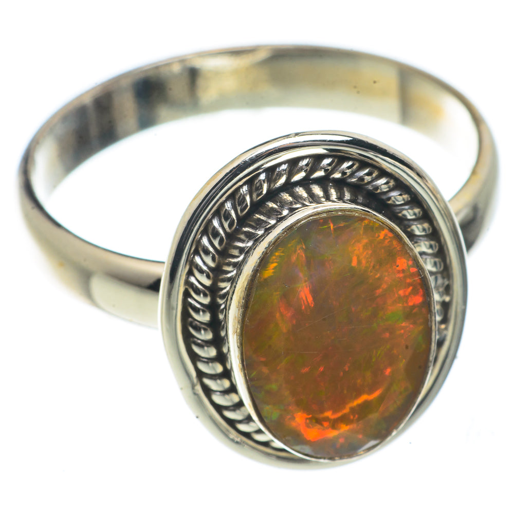Ethiopian Opal Rings handcrafted by Ana Silver Co - RING66459