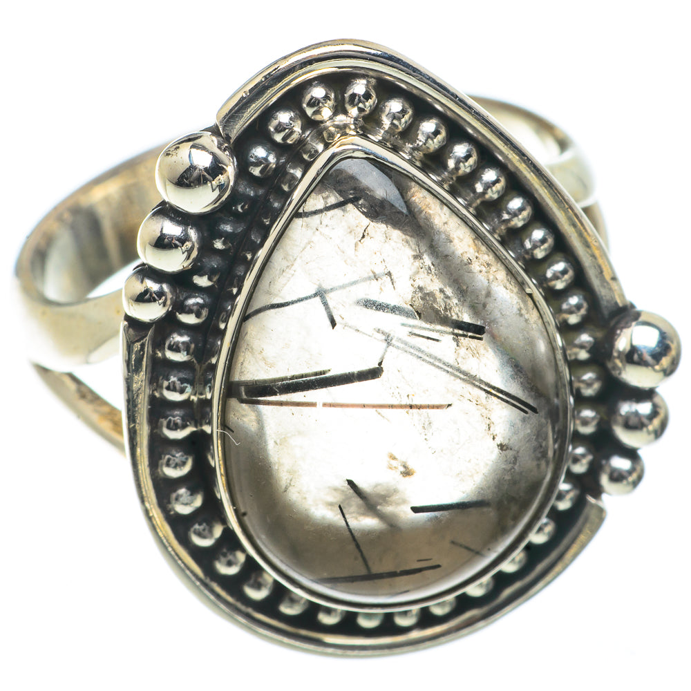 Tourmalinated Quartz Rings handcrafted by Ana Silver Co - RING66533