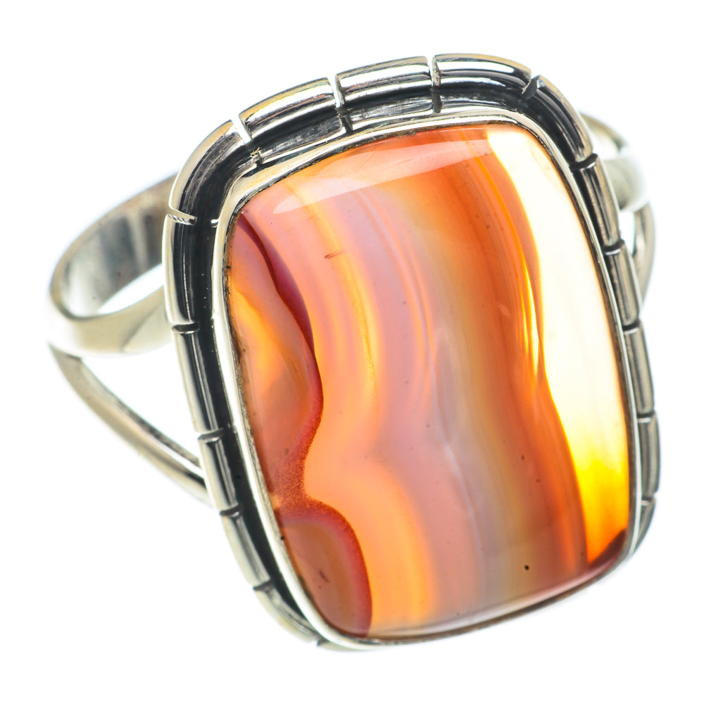 Botswana Agate Rings handcrafted by Ana Silver Co - RING66547