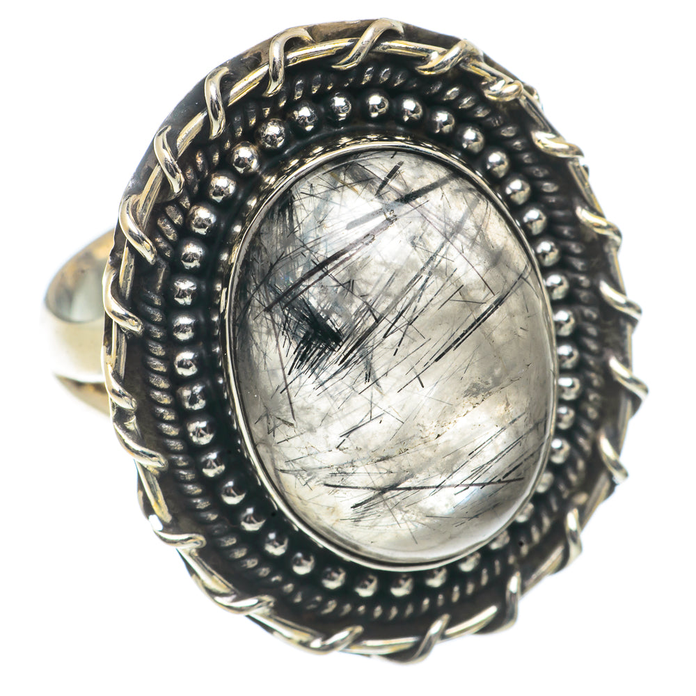 Tourmalinated Quartz Rings handcrafted by Ana Silver Co - RING66592
