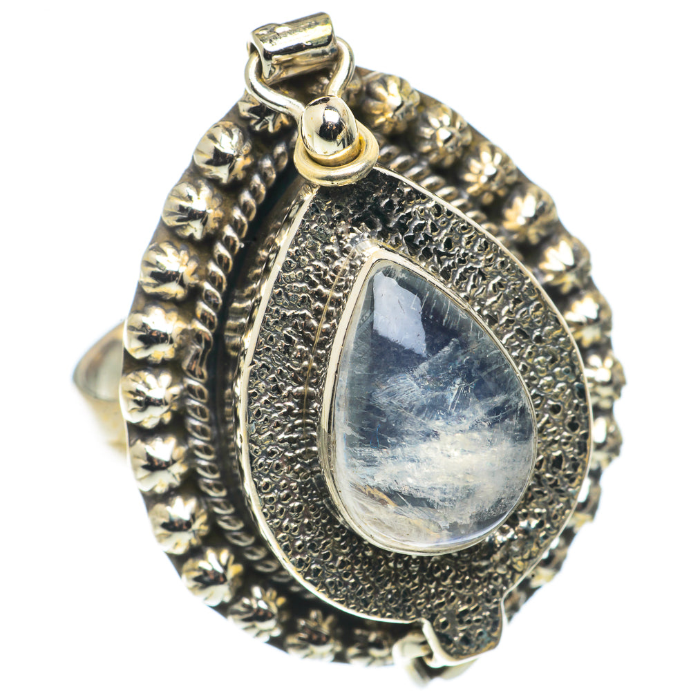 Rainbow Moonstone Rings handcrafted by Ana Silver Co - RING66689