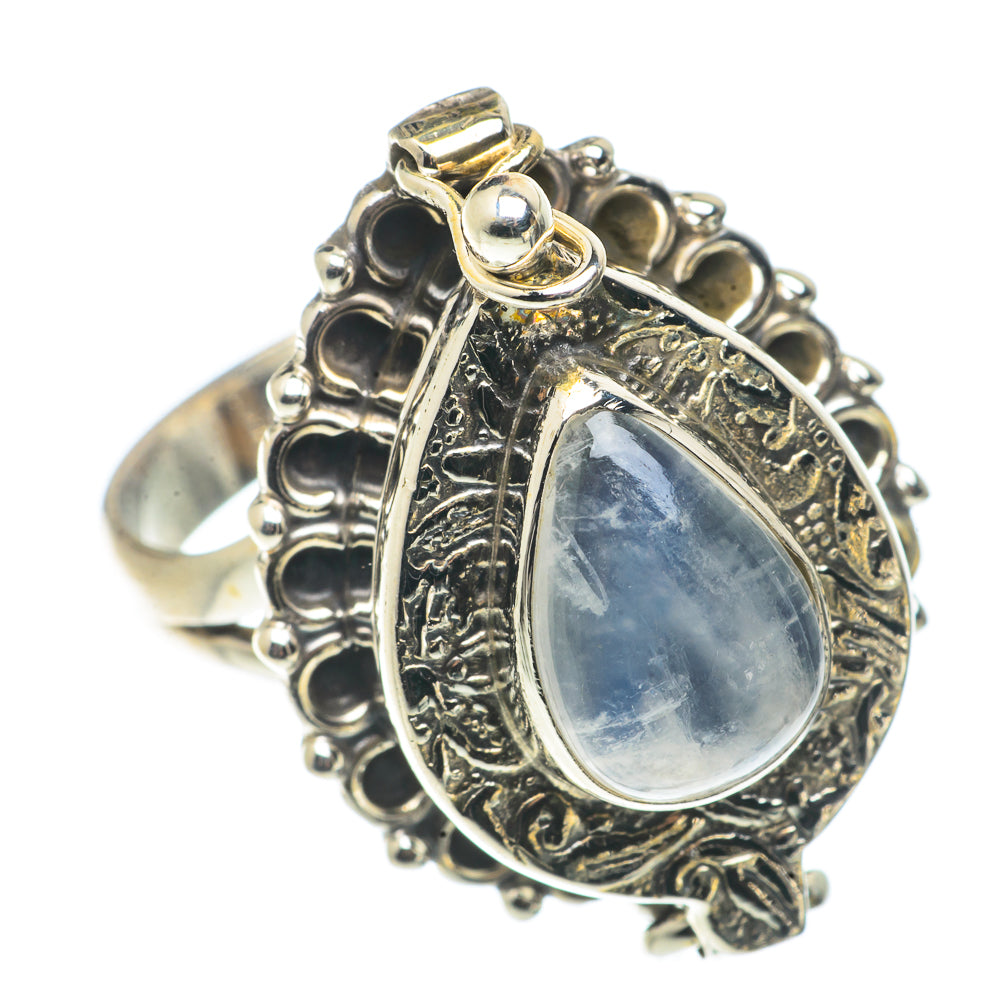 Rainbow Moonstone Rings handcrafted by Ana Silver Co - RING66746