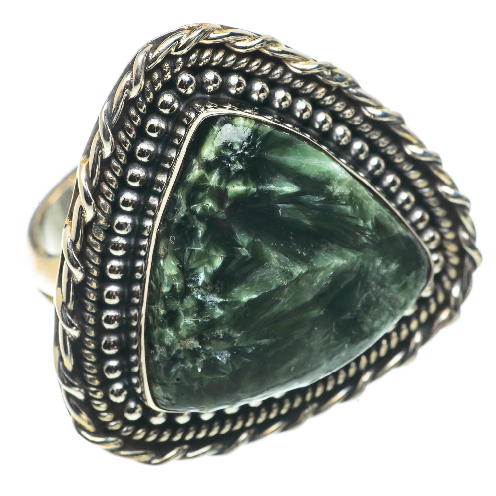 Seraphinite Rings handcrafted by Ana Silver Co - RING66777
