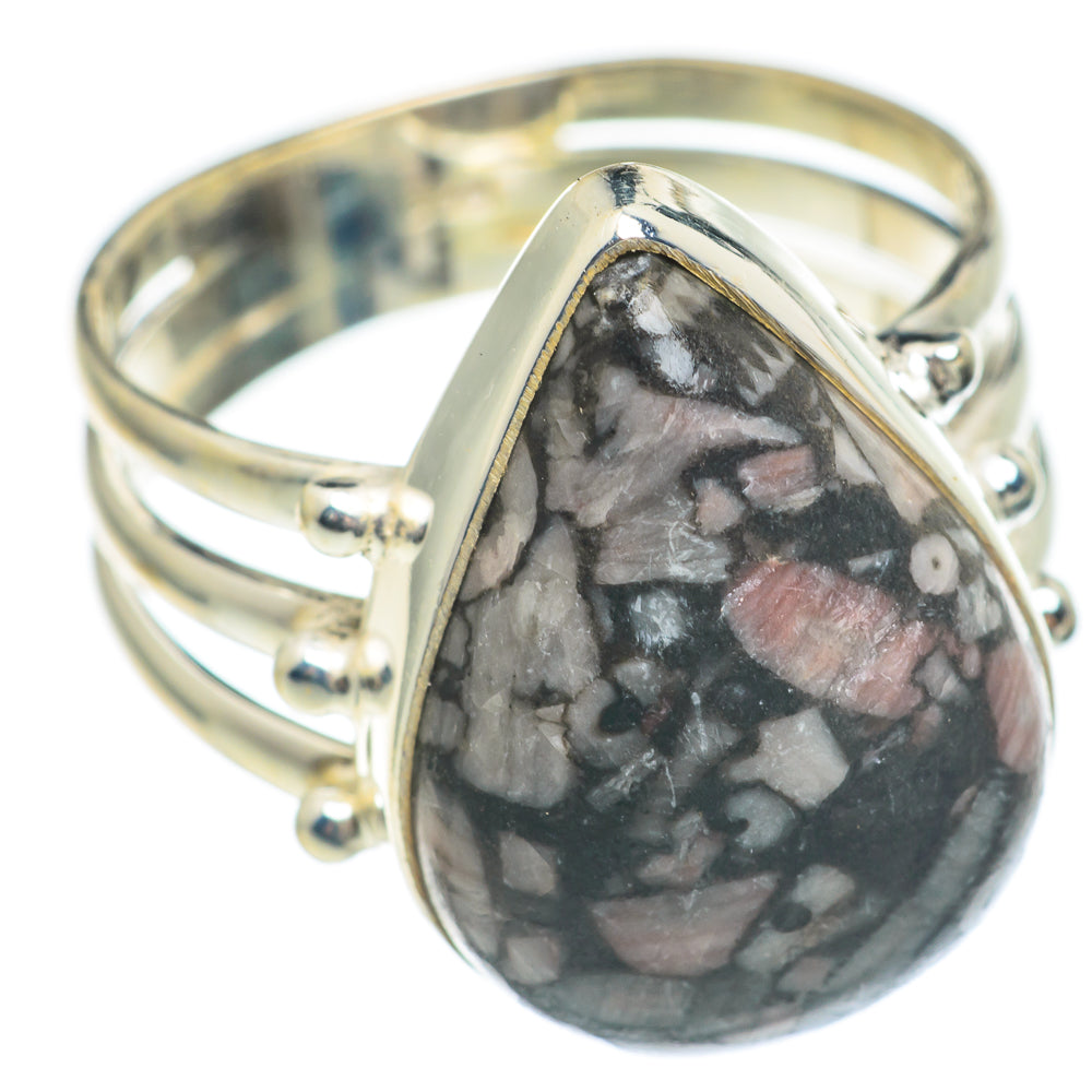 Crinoid Fossil Rings handcrafted by Ana Silver Co - RING66879