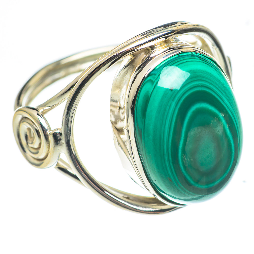 Malachite Rings handcrafted by Ana Silver Co - RING66944