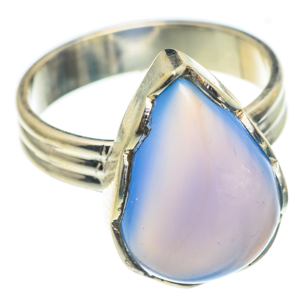 Aqua Chalcedony Rings handcrafted by Ana Silver Co - RING66966