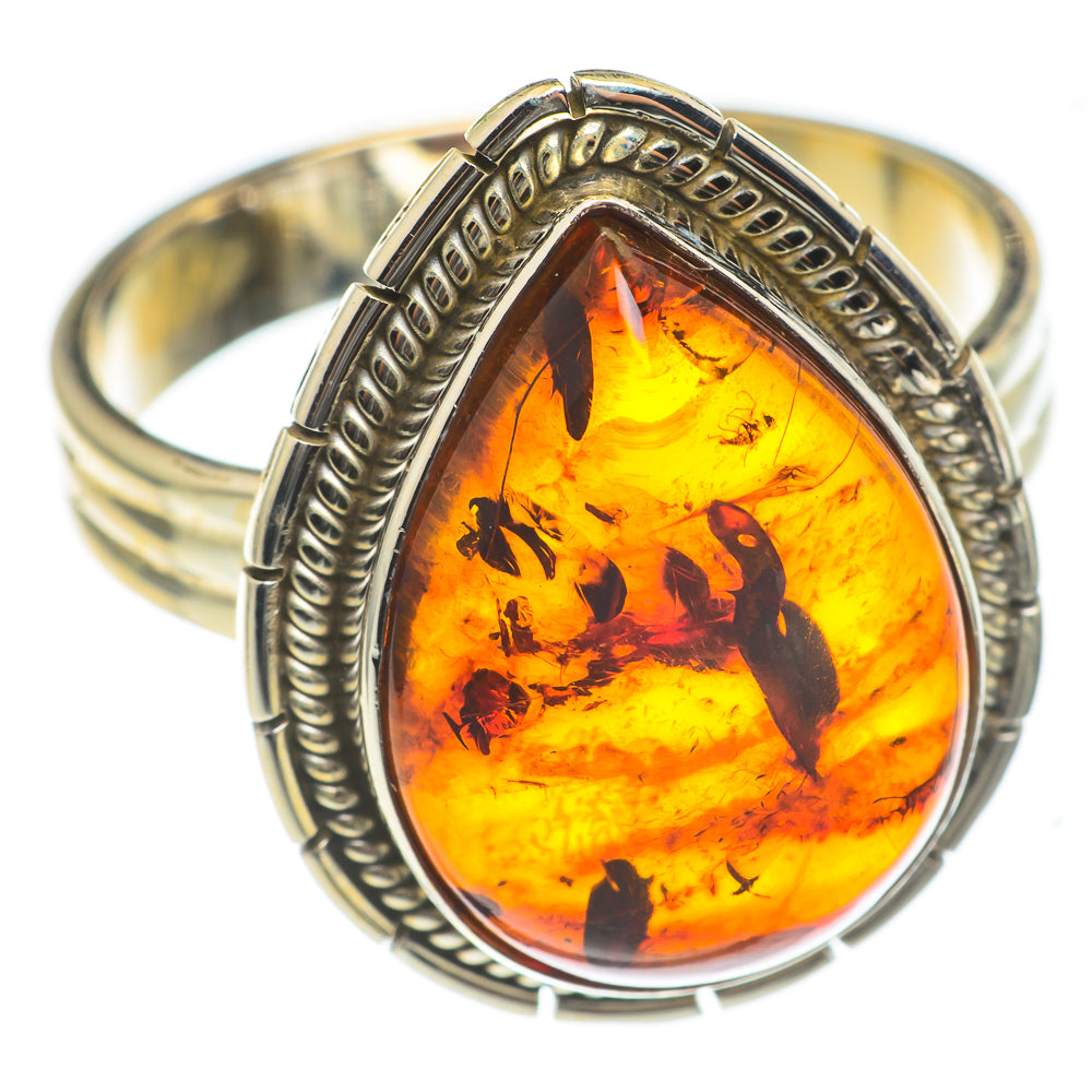 Baltic Amber Rings handcrafted by Ana Silver Co - RING66997