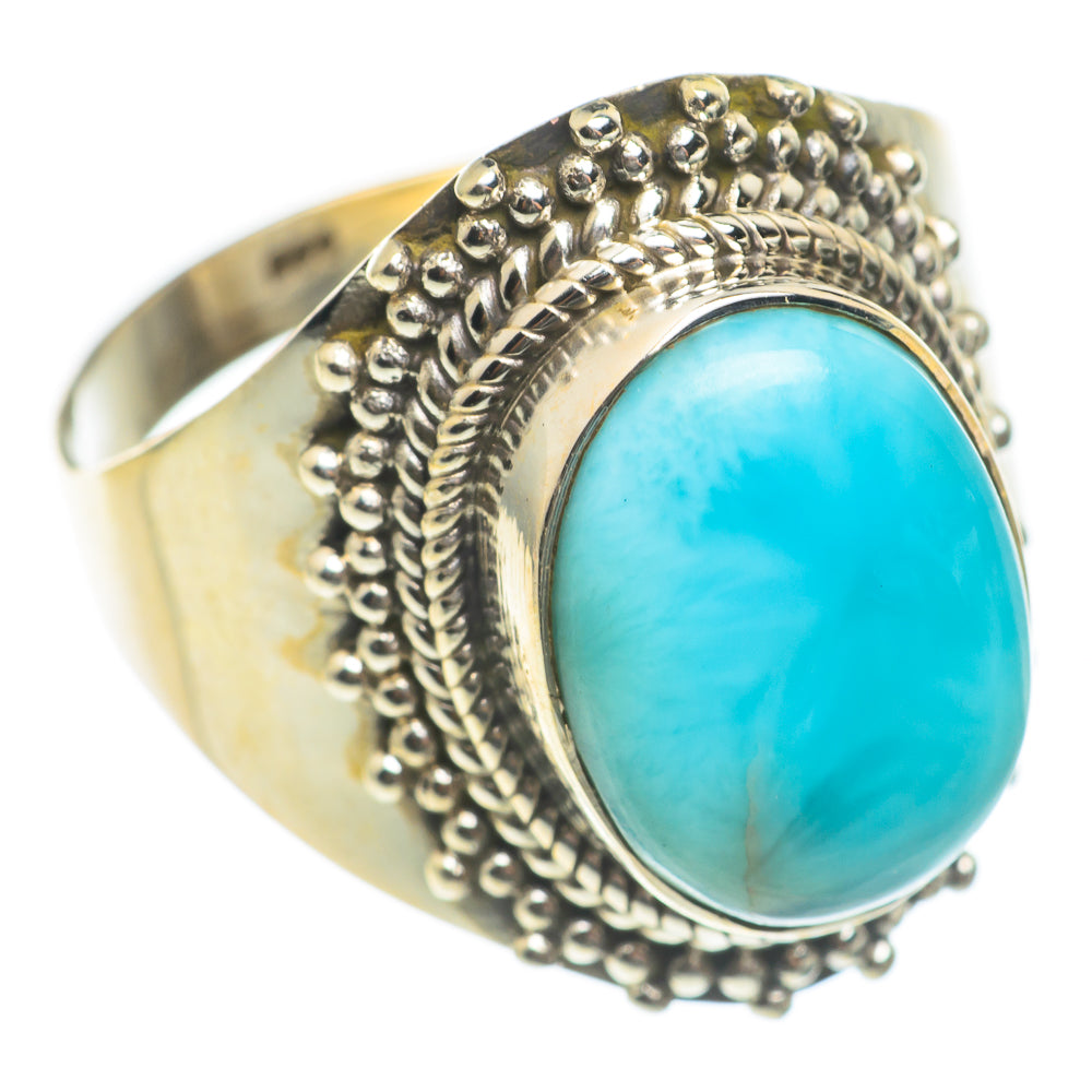 Larimar Rings handcrafted by Ana Silver Co - RING67046