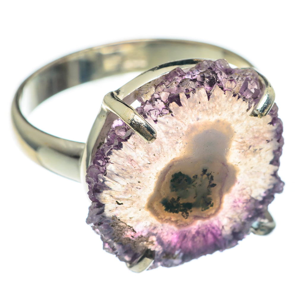 Amethyst Stalactite Rings handcrafted by Ana Silver Co - RING67076