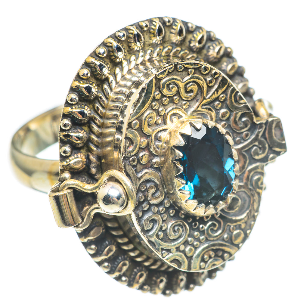 Londan Blue Topaz Rings handcrafted by Ana Silver Co - RING67117