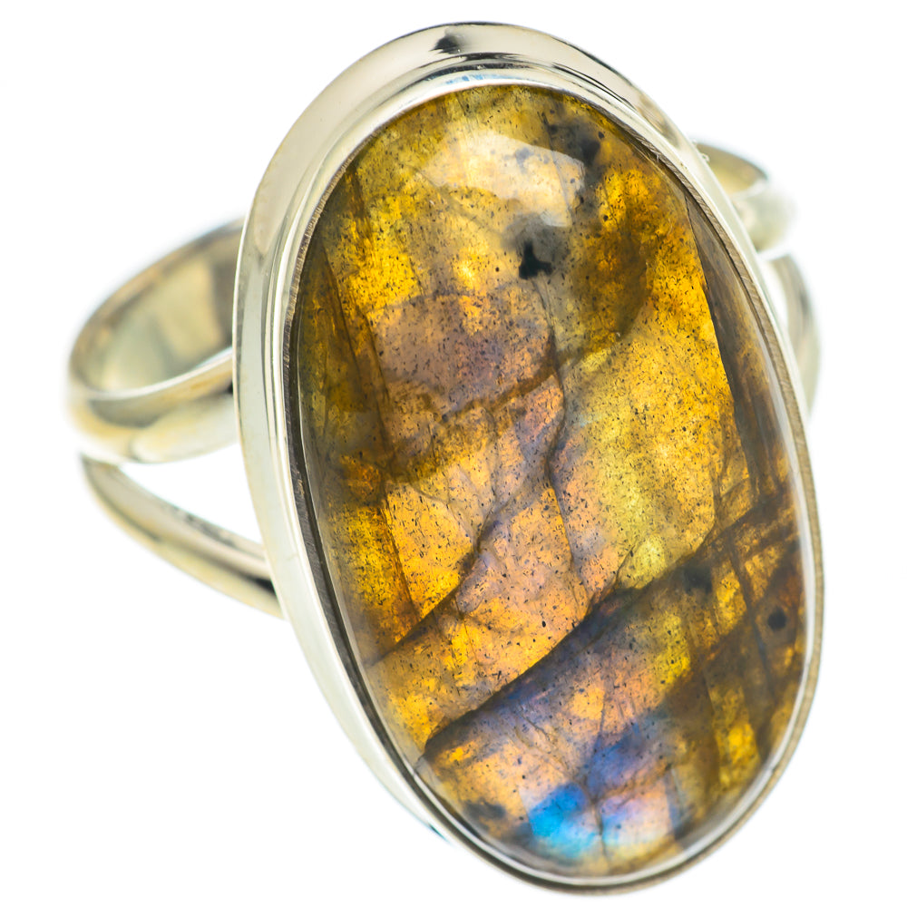 Labradorite Rings handcrafted by Ana Silver Co - RING67142