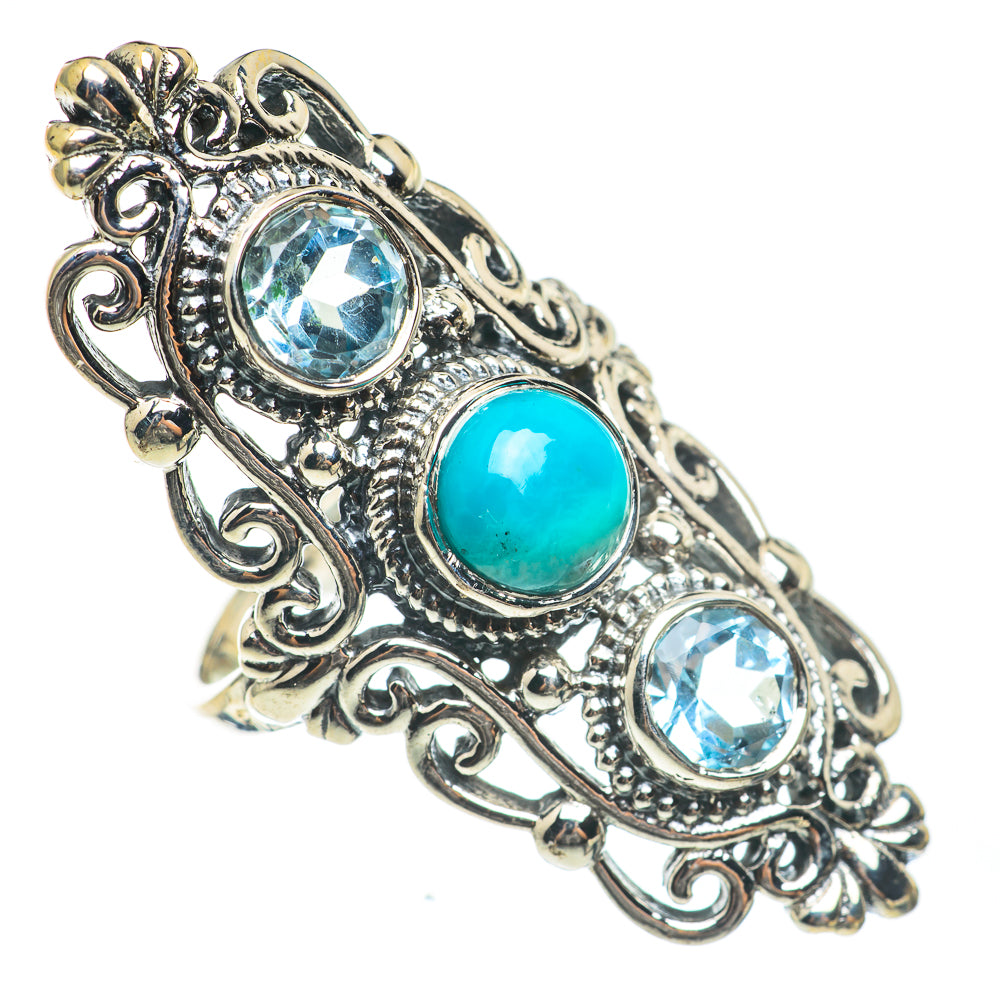 Larimar Rings handcrafted by Ana Silver Co - RING67146