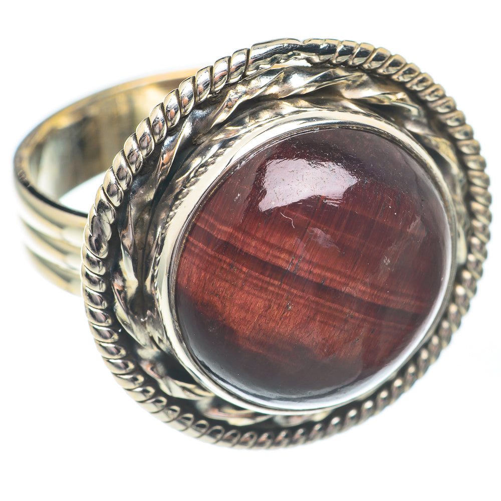 Red Tiger Iron Rings handcrafted by Ana Silver Co - RING67170
