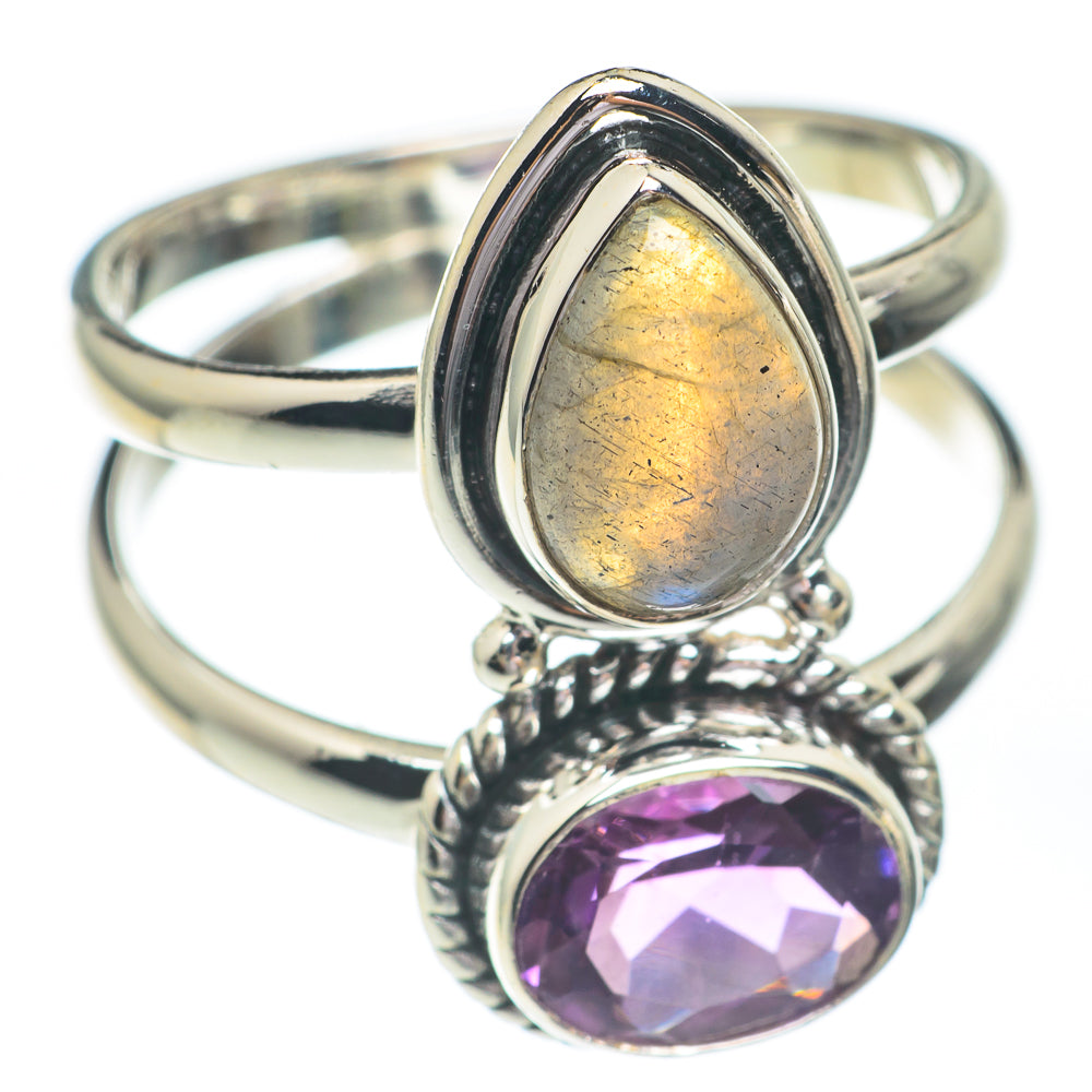 Labradorite Rings handcrafted by Ana Silver Co - RING67190