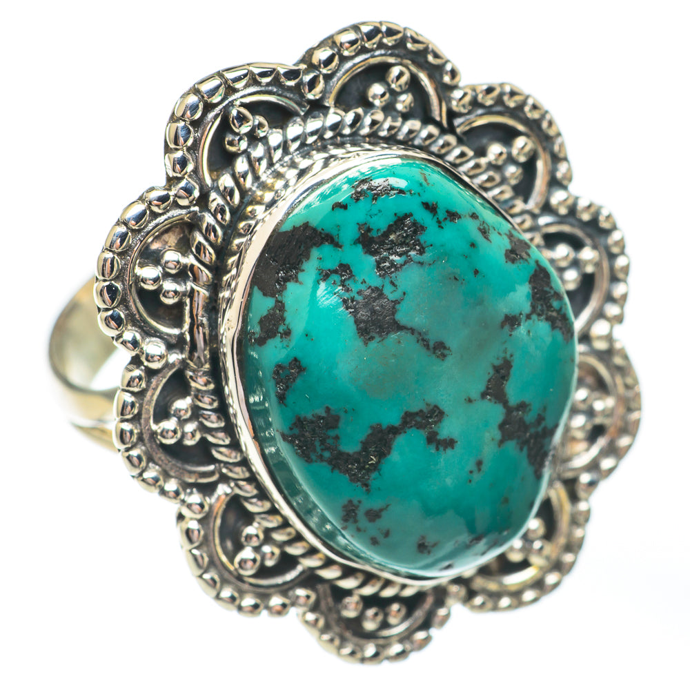 Tibetan Turquoise Rings handcrafted by Ana Silver Co - RING67280