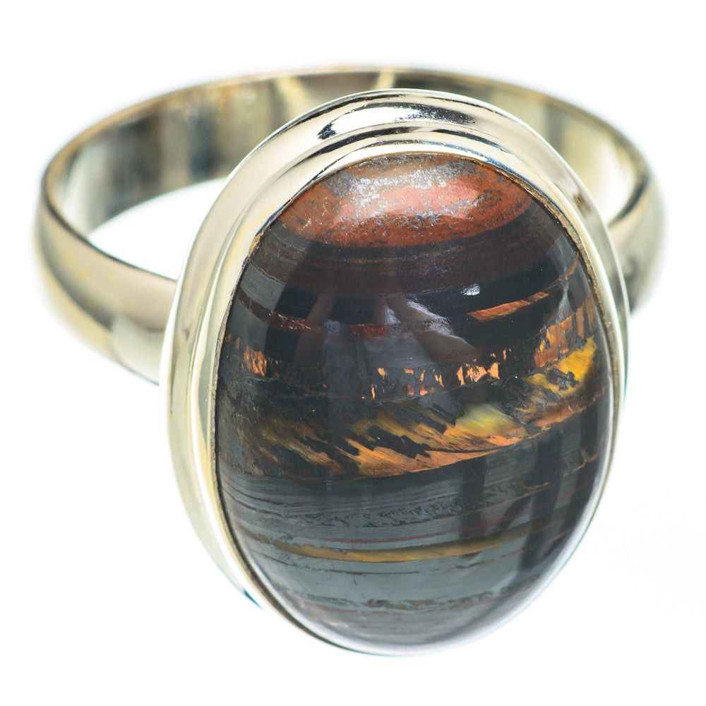 Red Tiger Iron Rings handcrafted by Ana Silver Co - RING67306