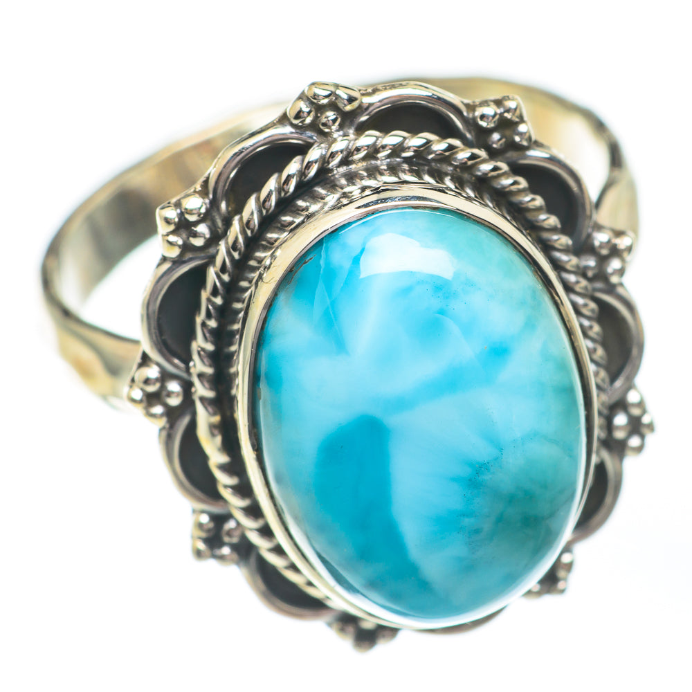 Larimar Rings handcrafted by Ana Silver Co - RING67346