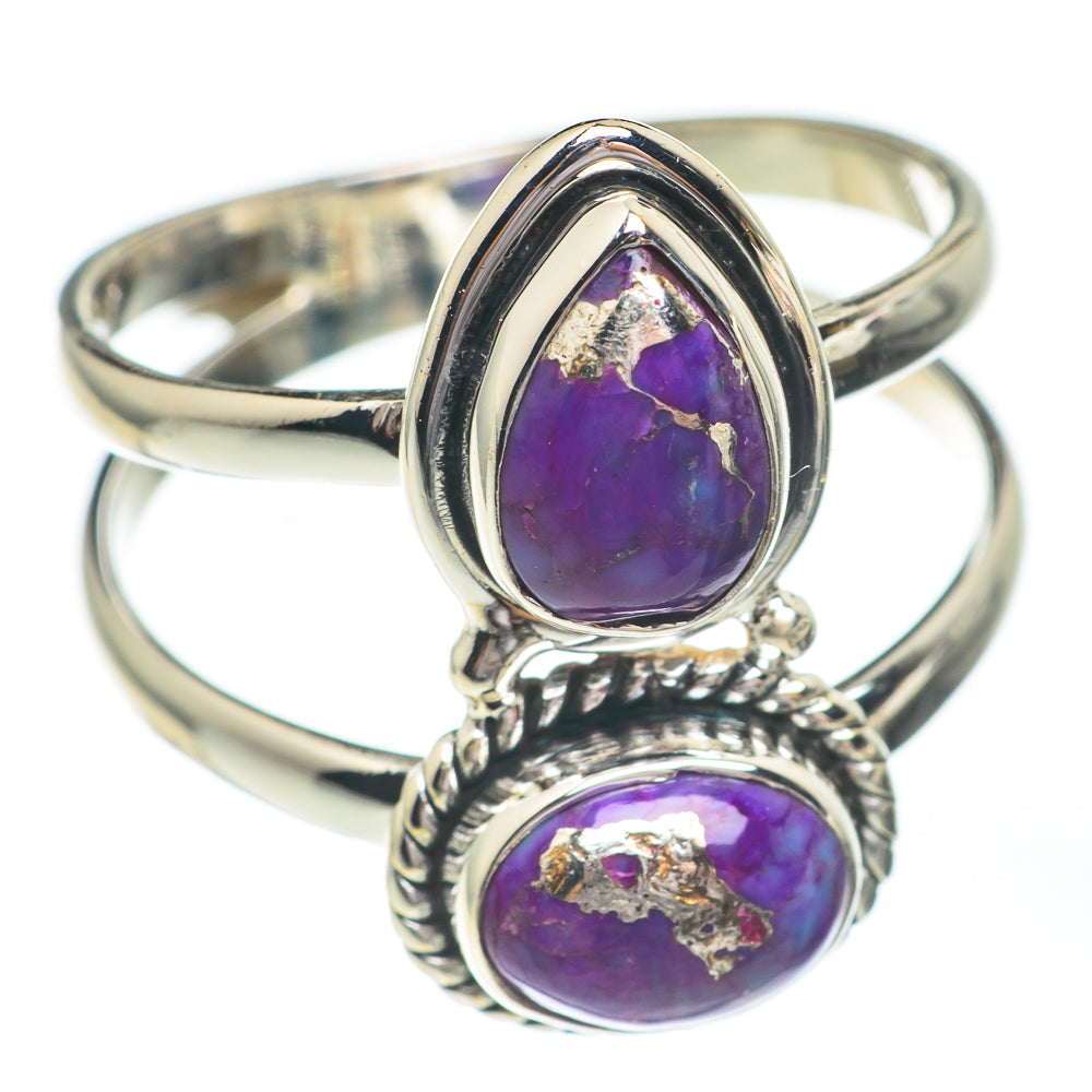 Purple Copper Turquoise Rings handcrafted by Ana Silver Co - RING67379