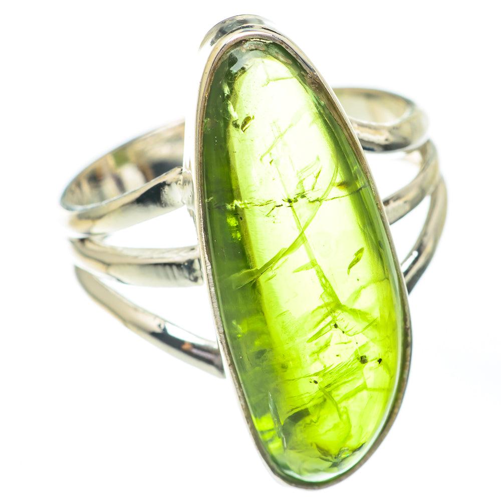 Green Tourmaline Rings handcrafted by Ana Silver Co - RING67450