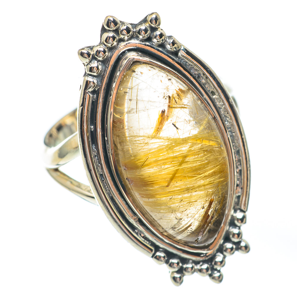 Rutilated Quartz Rings handcrafted by Ana Silver Co - RING67565