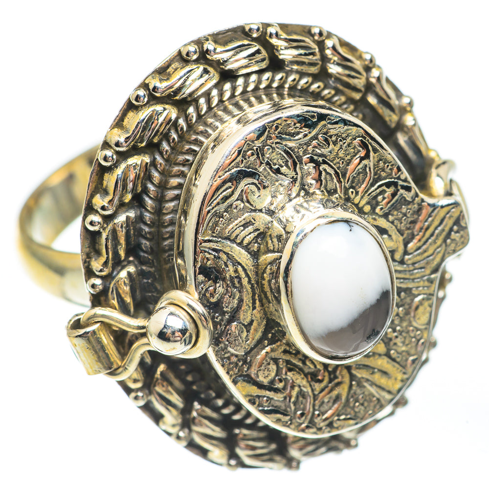Dendritic Opal Rings handcrafted by Ana Silver Co - RING67717