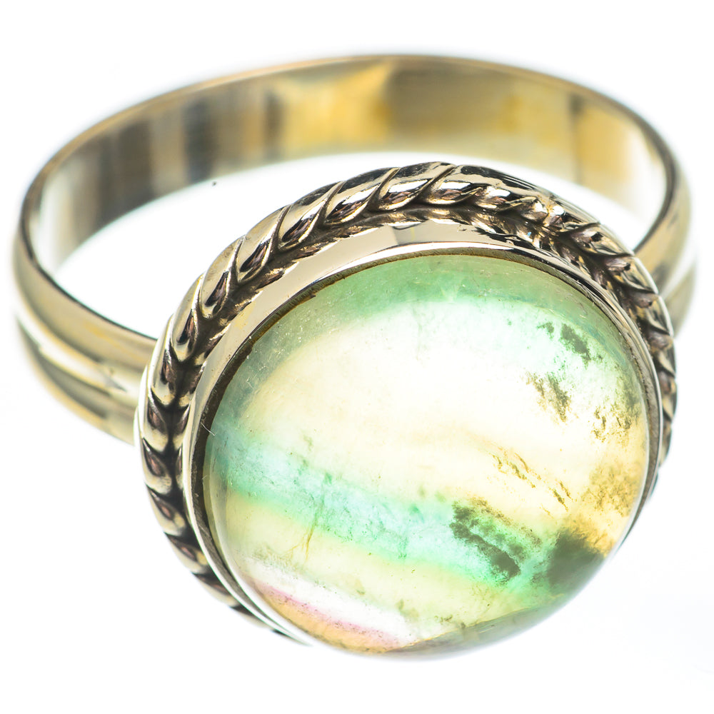 Green Fluorite Rings handcrafted by Ana Silver Co - RING67899