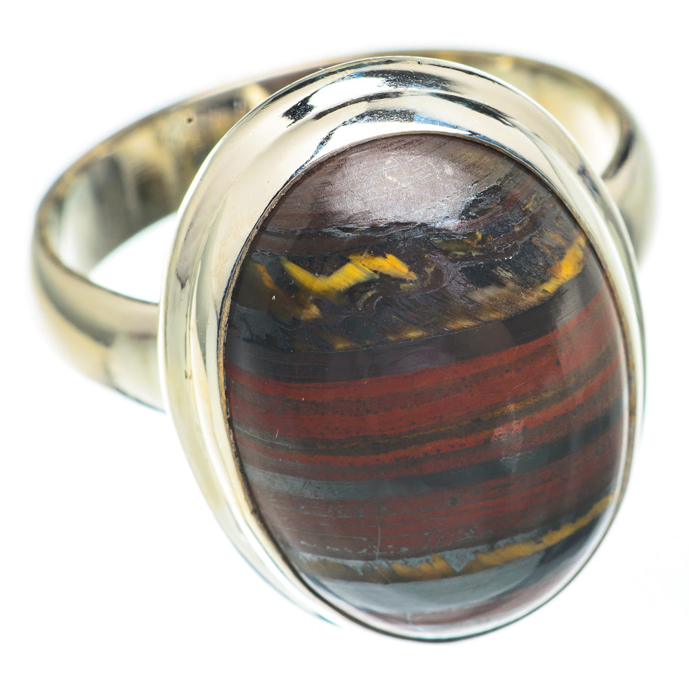Red Tiger Iron Rings handcrafted by Ana Silver Co - RING67909