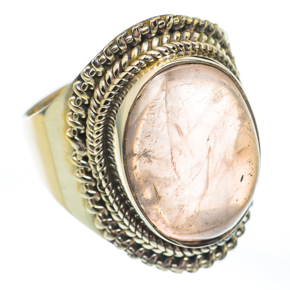 Rose Quartz Rings handcrafted by Ana Silver Co - RING67913