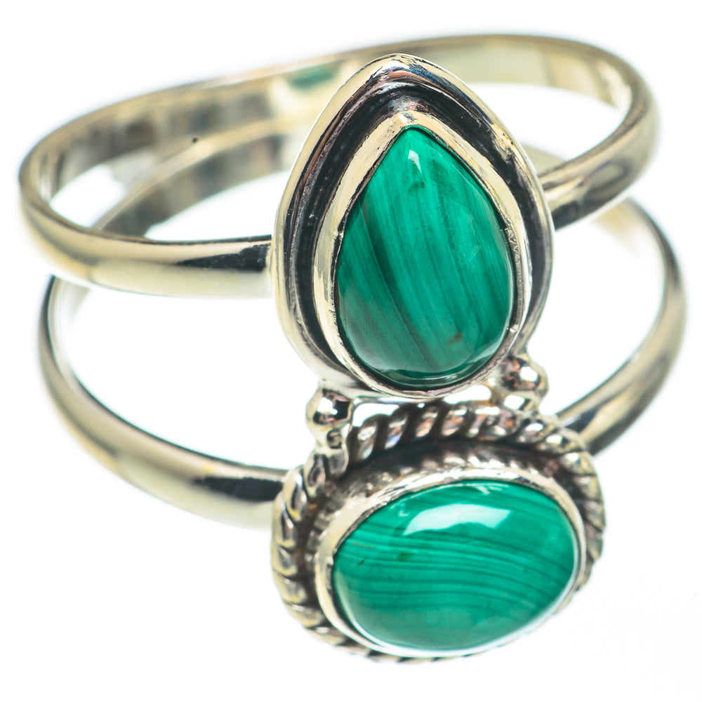 Malachite Rings handcrafted by Ana Silver Co - RING67995