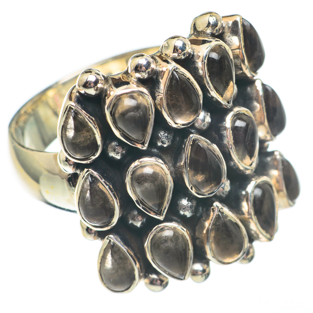 Smoky Quartz Rings handcrafted by Ana Silver Co - RING68028