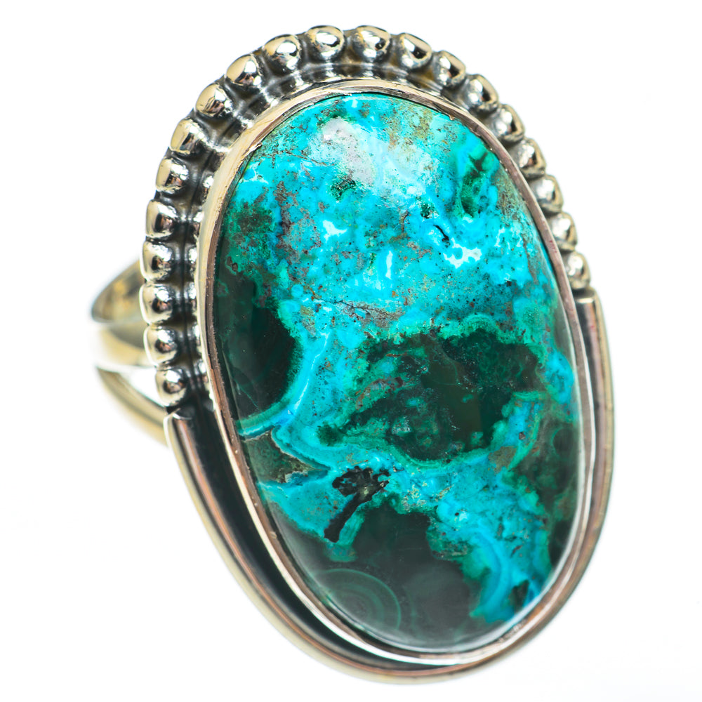 Chrysocolla Rings handcrafted by Ana Silver Co - RING68048