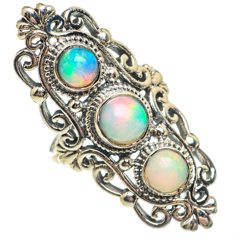 Ethiopian Opal Rings handcrafted by Ana Silver Co - RING68051
