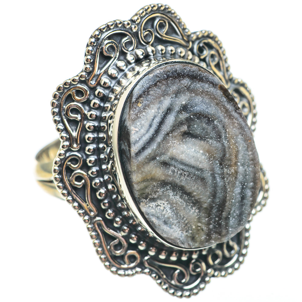 Desert Druzy Rings handcrafted by Ana Silver Co - RING68052