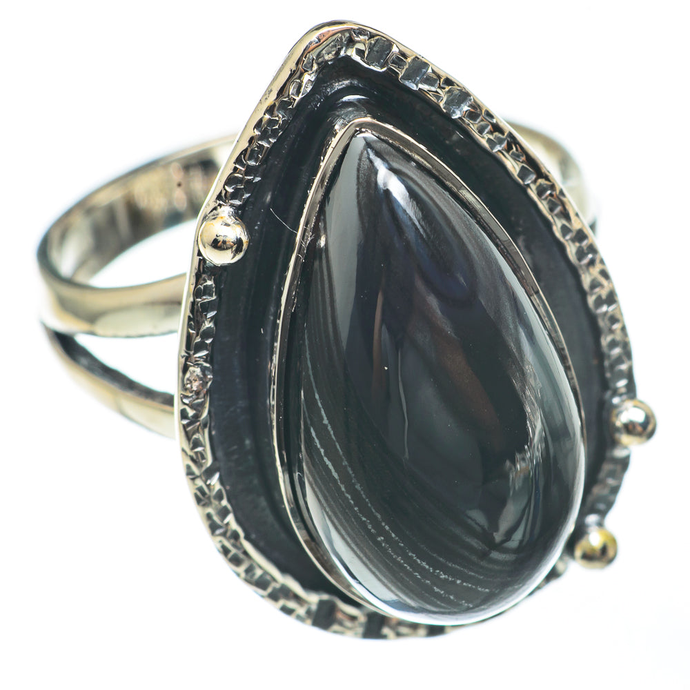 Psilomelane Rings handcrafted by Ana Silver Co - RING68133
