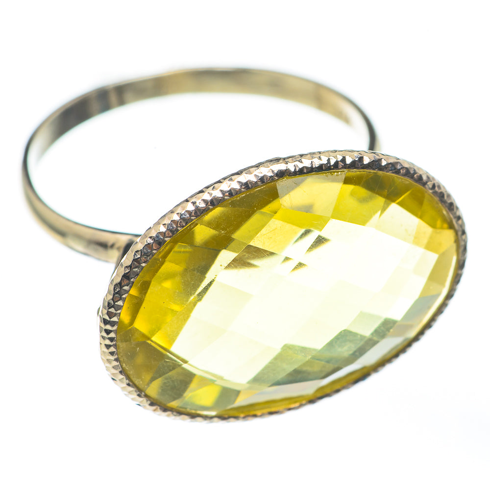 Lemon Quartz Rings handcrafted by Ana Silver Co - RING68142