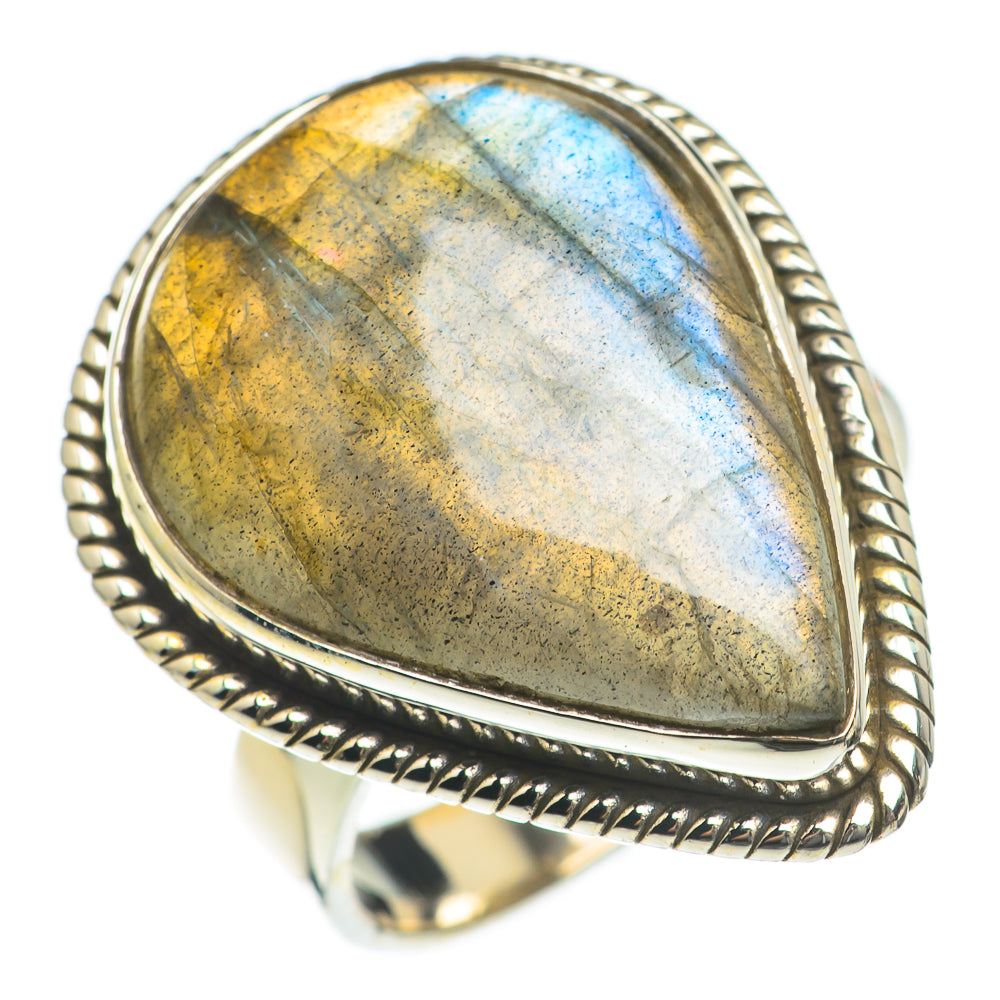 Labradorite Rings handcrafted by Ana Silver Co - RING68143