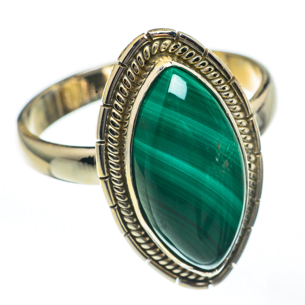 Malachite Rings handcrafted by Ana Silver Co - RING68149
