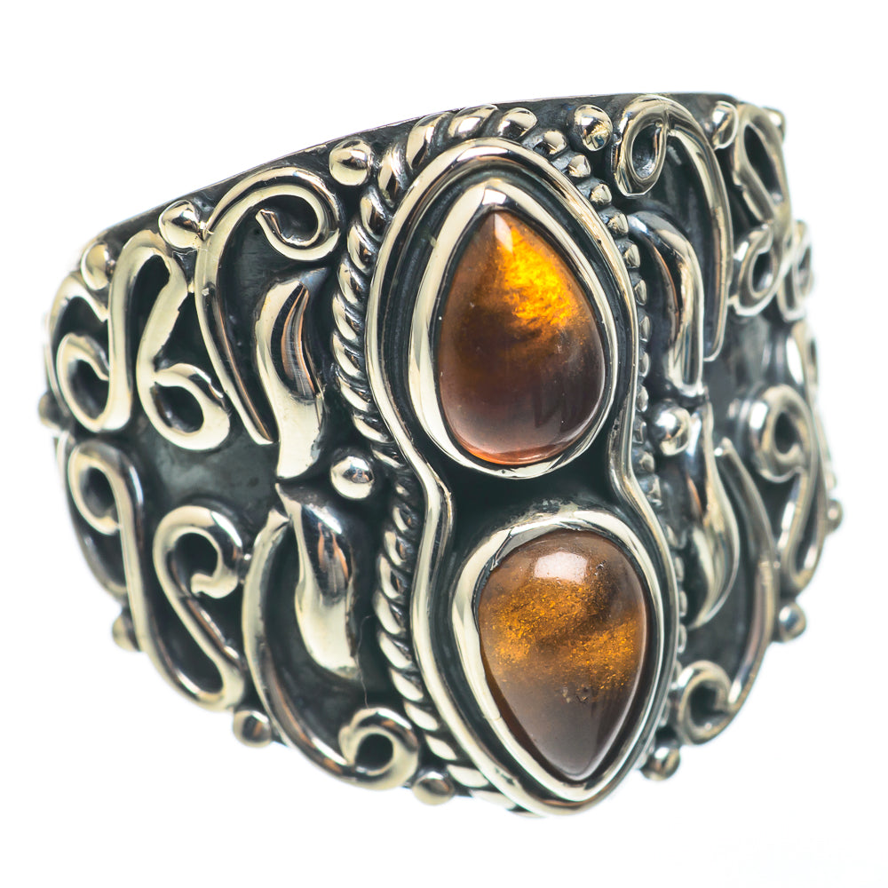 Baltic Amber Rings handcrafted by Ana Silver Co - RING68155