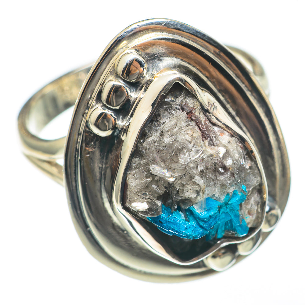Cavansite Crystal Rings handcrafted by Ana Silver Co - RING68206