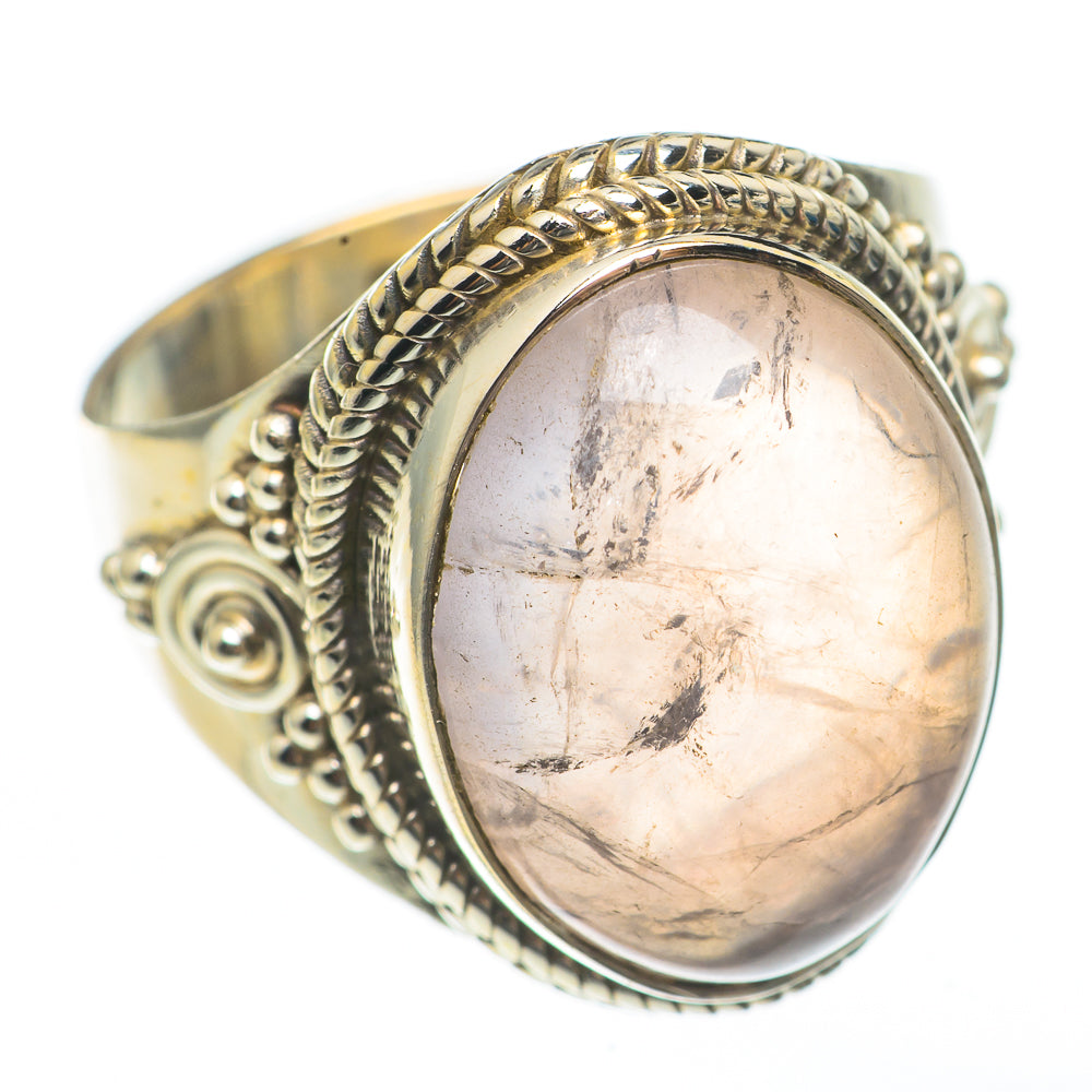 Rose Quartz Rings handcrafted by Ana Silver Co - RING68217