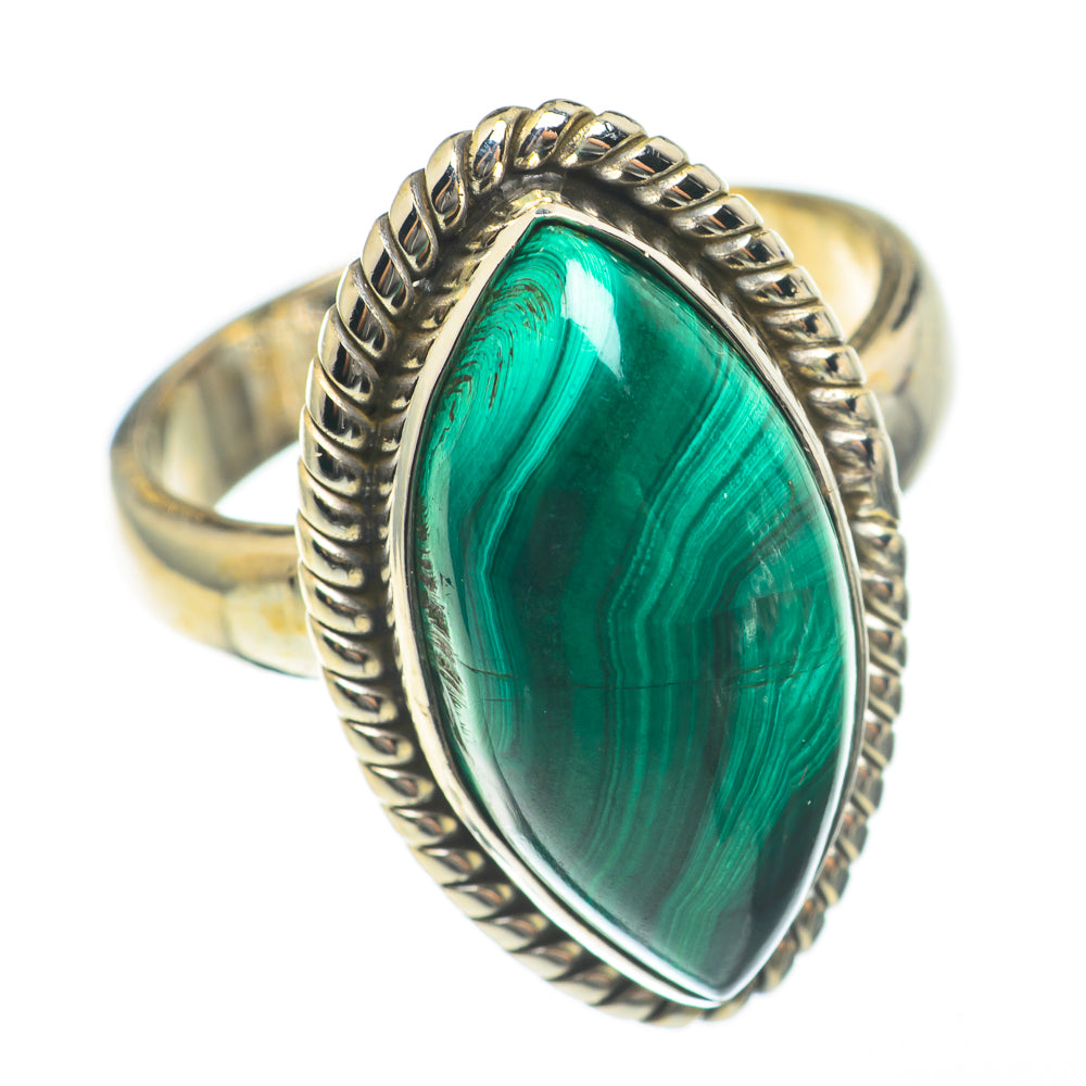 Malachite Rings handcrafted by Ana Silver Co - RING68238