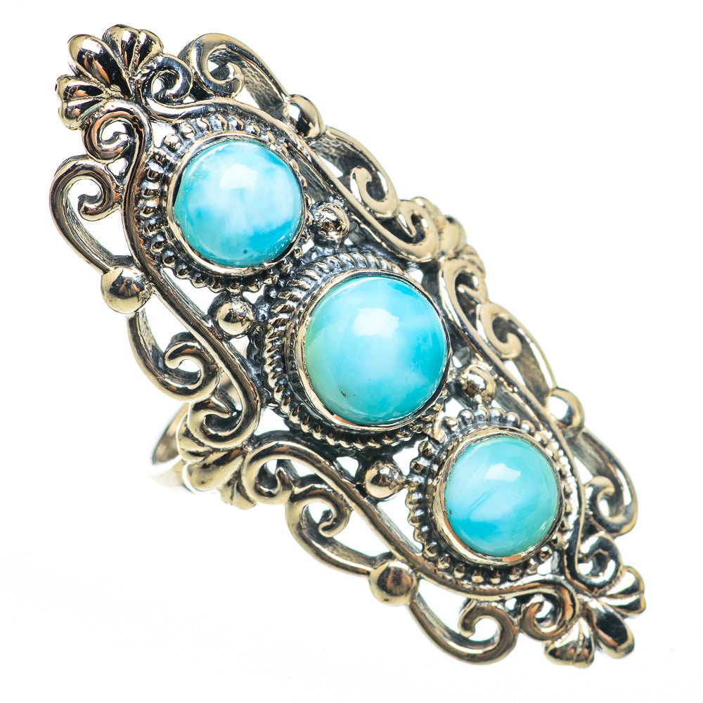 Larimar Rings handcrafted by Ana Silver Co - RING68286