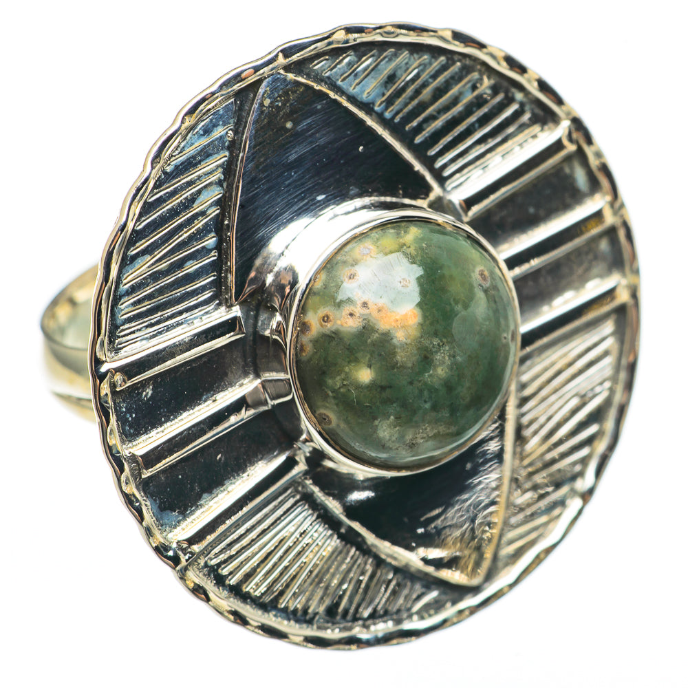 Ocean Jasper Rings handcrafted by Ana Silver Co - RING68292